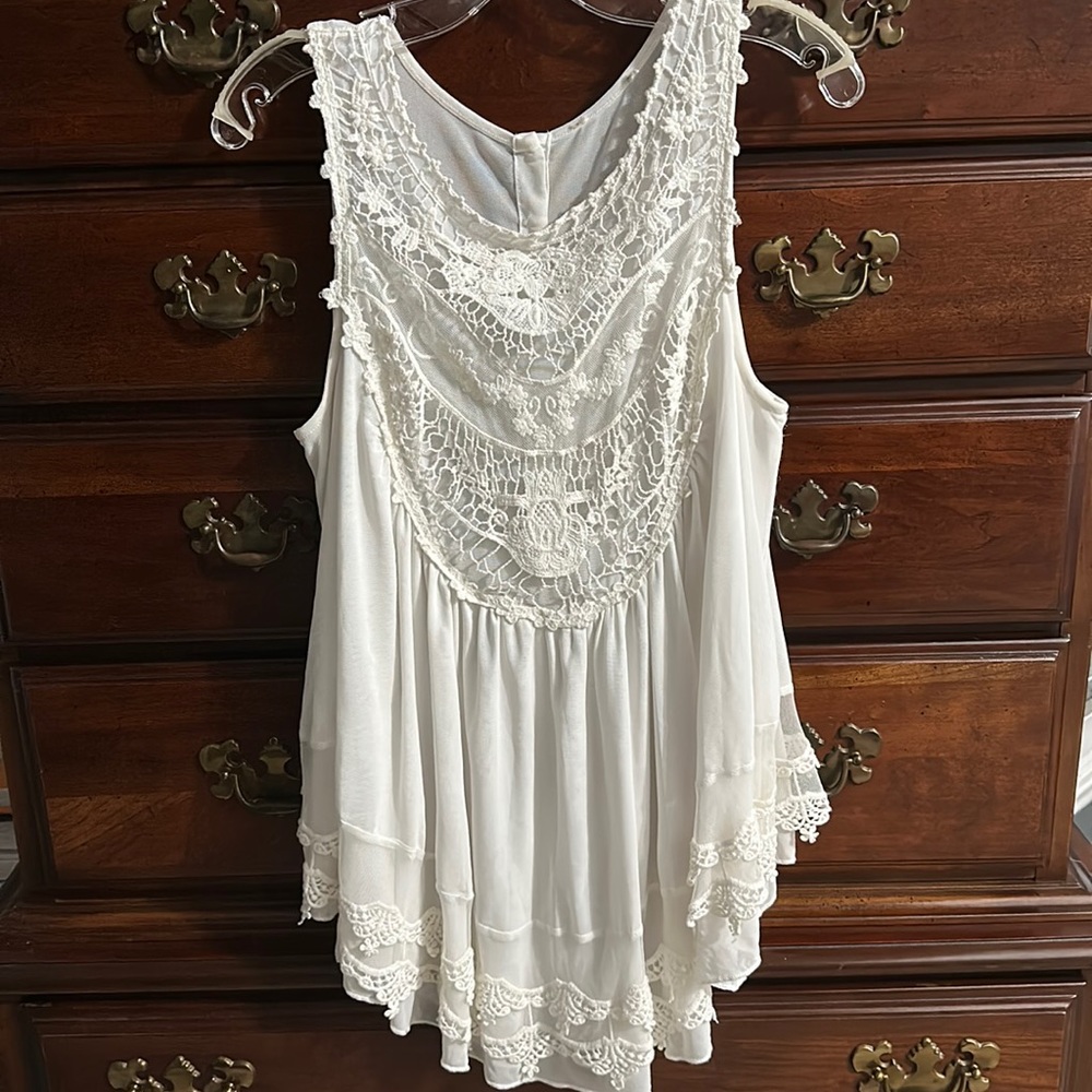 Altar’d State layered crochet tank top.